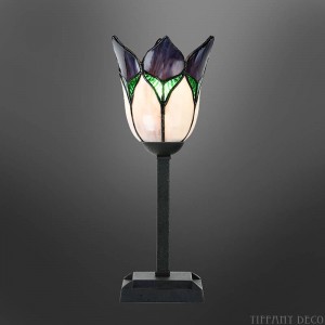 Lampe tiffany Fleur Violette