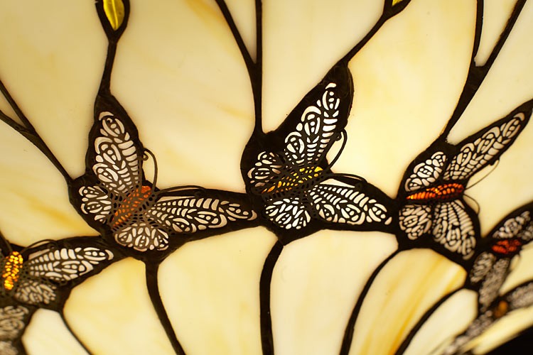 Buiten adem Millimeter Vermaken Tiffany hanglamp Vlinders Large - Uw tiffany lampen specialist uit België